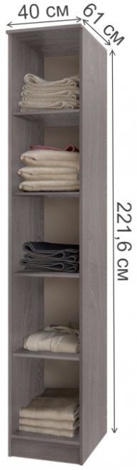 Шкаф Фиеста ясень темный / ясень светлый