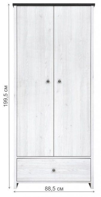 Шкаф Порто SZF2D1S джанни / сосна ларико