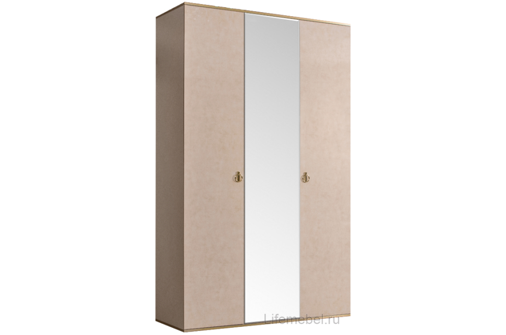 Шкаф Rimini РМШ1/3 латте / золото