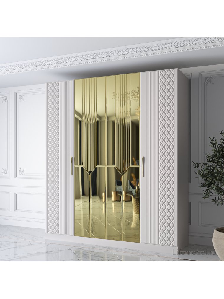 Шкаф Савелья СВЛ-01 кашемир / золото
