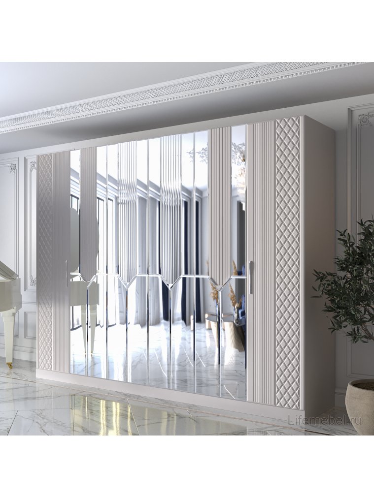 Шкаф Савелья СВЛ-02 кашемир / серебро