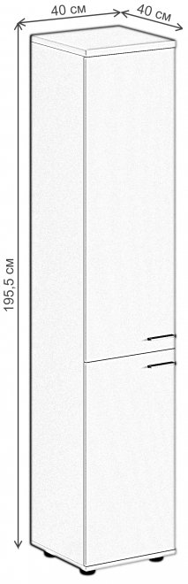 Шкаф SG.802 левый дуб светлый