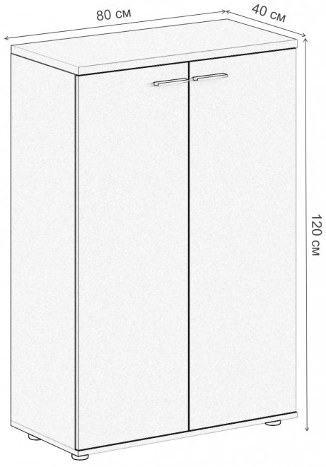Шкаф SG.803.OD.WH дуб темный / белый