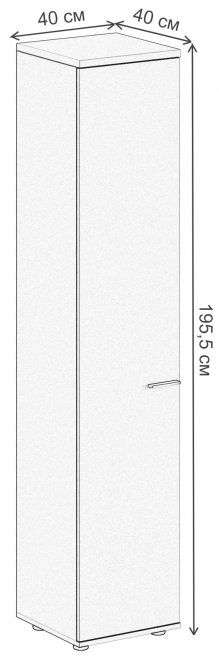 Шкаф SG.812.OL.OL.L дуб светлый