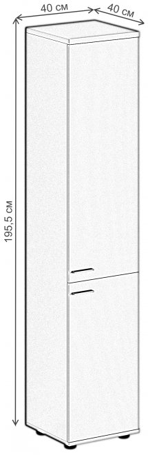 Шкаф SG.812 правый белый