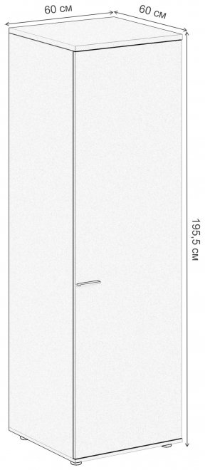 Шкаф SG.823.OL.WH.R дуб светлый / белый