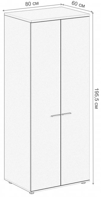 Шкаф SG.825.WH.OD белый / дуб темный