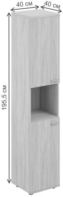 Шкаф SG.866 левый дуб светлый