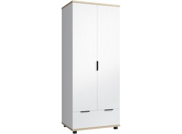 Распашной шкаф Скайлайт СЛ-2К блэквуд ячменный / белый / меренга