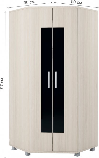 Шкаф угловой Ультра № 3 шимо светлый