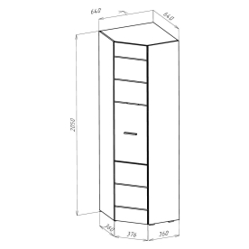 Шкаф Shine 64 см