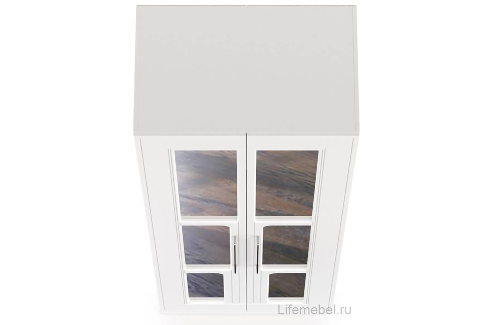 Шкаф Вестра с зеркалом белый шагрень