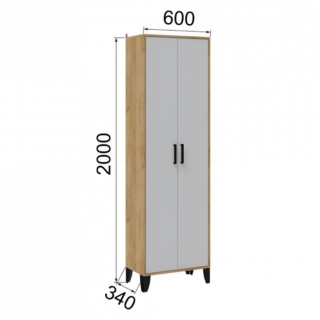 Шкаф Витра 60 дуб крафт золотой / белый