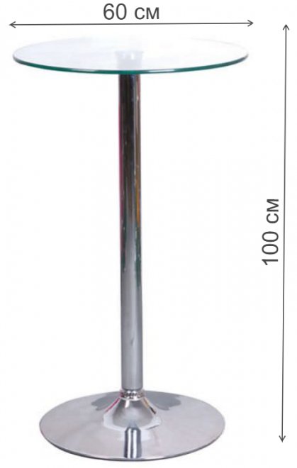 Барный стол B103 хром