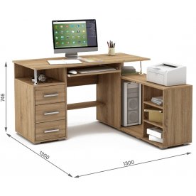 Компьютерный стол Амбер-12К