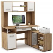 дуб сонома / белый