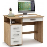 дуб сонома / белый