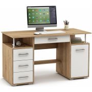 дуб сонома / белый