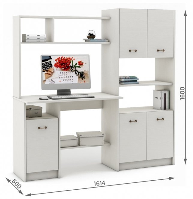 Компьютерный стол Август-10 белый