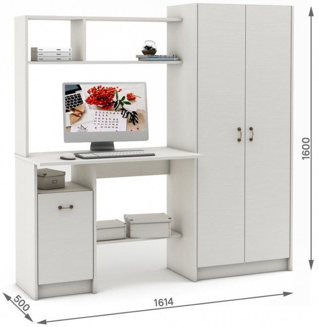 Компьютерный стол Август-14 белый