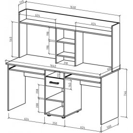 Компьютерный стол Дастин 15