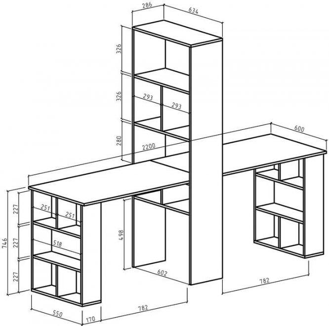 Компьютерный стол Феликс-455 белый