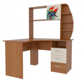 Компьютерный стол Галерея 1200 угловой (с радиусной надстройкой)