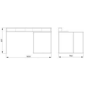 Компьютерный стол Интерлиния СК-14