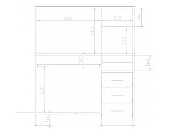 Компьютерный стол Корза