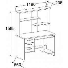 Компьютерный стол КСП 12.1