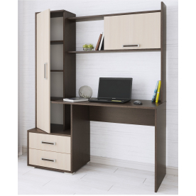 Компьютерный стол Квартет-9 венге/дуб молочный