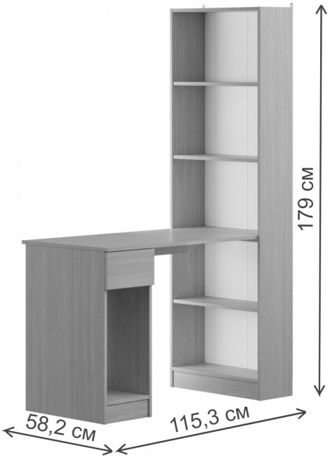 Компьютерный стол Лайт 10.01 сатин