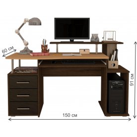 Компьютерный стол Мебелеф-14