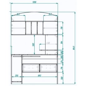 Компьютерный стол Мебелеф-30