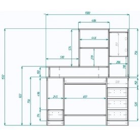 Компьютерный стол Мебелеф-33