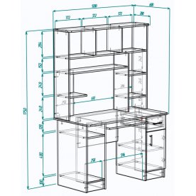 Компьютерный стол Мебелеф-37