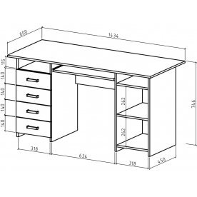 Компьютерный стол Найт-8К