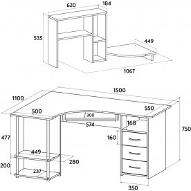 Компьютерный стол Офис