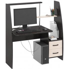 Компьютерный стол Школьник-Стиль М венге цава / дуб молочный