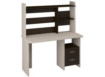 Компьютерный стол СКЛ-Прям130Р+НКЛ-130 карамель / венге