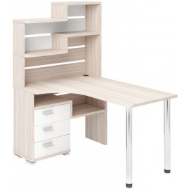 Компьютерный стол Жаспера-132-140 левый с надстройкой