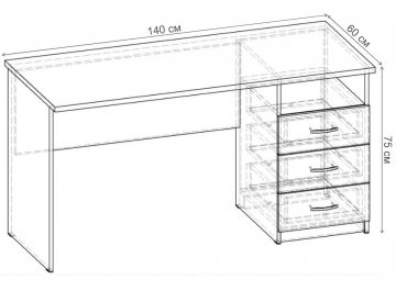Письменный стол Стол 1400 СП.005.1400-01