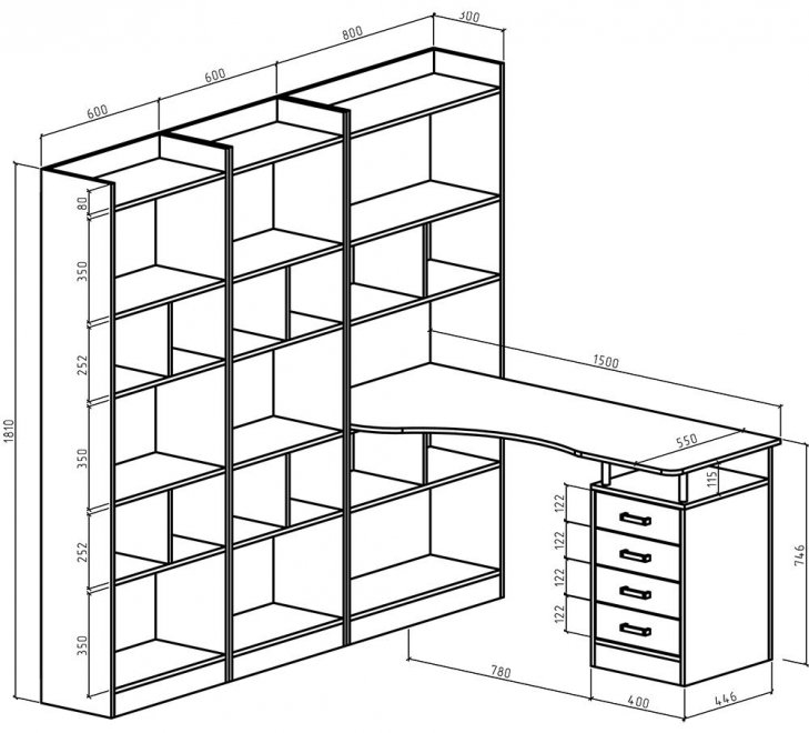 Письменный стол Атлант-2866 АТЛ белый