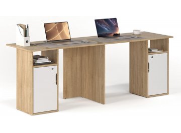 Письменный стол Банга-81 дуб сонома-белый
