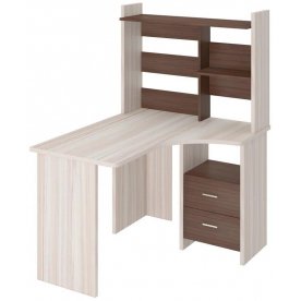 Письменный стол Домино Lite СКЛ-Угл120+НКЛ-100 КШ-Ч правый