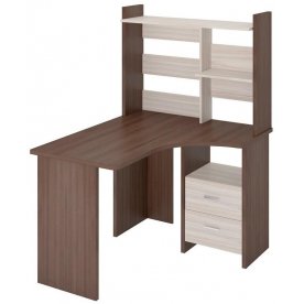 Письменный стол Домино Lite СКЛ-Угл120+НКЛ-100 ШК-Ч правый