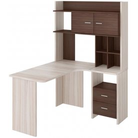 Письменный стол Домино Lite СКЛ-Угл130+НКЛХ-120 КШ-Ч правый