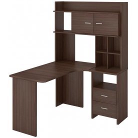 Письменный стол Домино Lite СКЛ-Угл130+НКЛХ-120 Ш-Ч правый