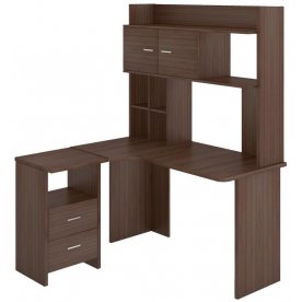 Письменный стол Домино Lite СКЛ-Угл130+НКЛХ-130 Ш-Ч левый