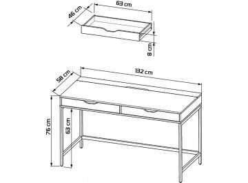 Письменный стол Ингар Д 132